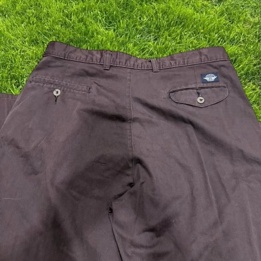 Dockers Men's Brown and Purple Trousers